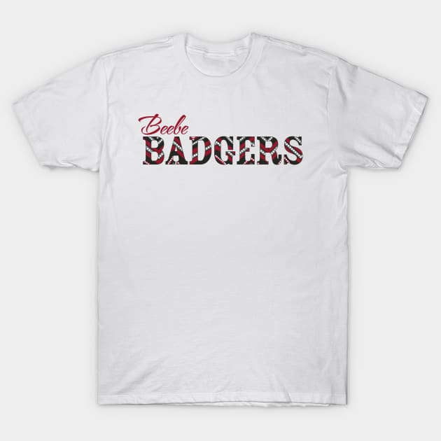 Beebe Badgers School Spirit T T-Shirt by erinmizedesigns